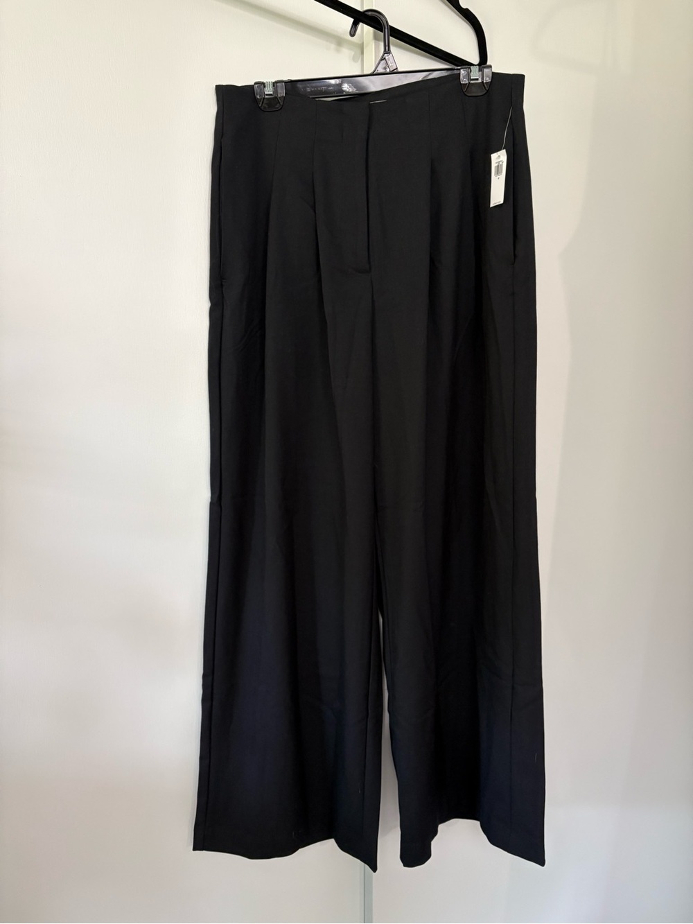 NWT Old Navy size 12 women’s Extra High Rise Super Wide-Leg Black Trousers Pants